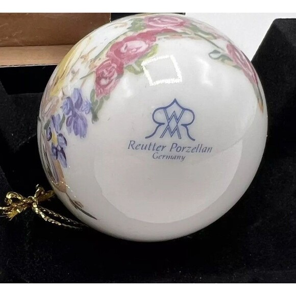 REUTTER Porzellan Rabbit Bunny Chick Porcelain Egg Ornament Easter Vintage 3.5" - Picture 9 of 12